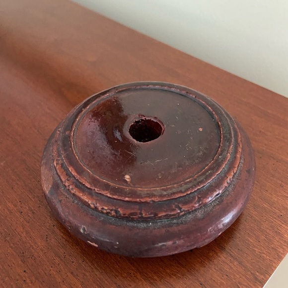 Vintage Japanese Satsuma Moriage style Handpainted Large Egg w/ stand - Picture 7 of 8